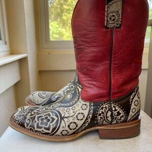 Tin Haul paisley boots